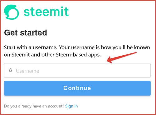 在 steemit 网站上输入您的登录信息