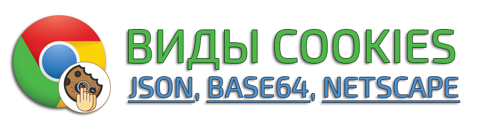 Types of cookies for programs: JSON, Base64, Netscape